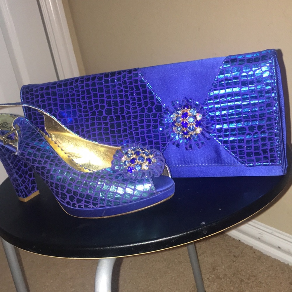 Blue purse